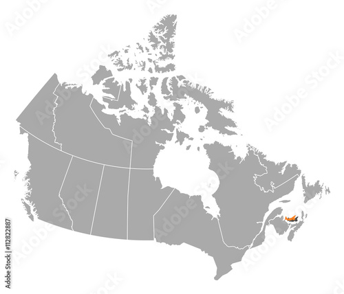 Map - Canada, Prince Edward Island