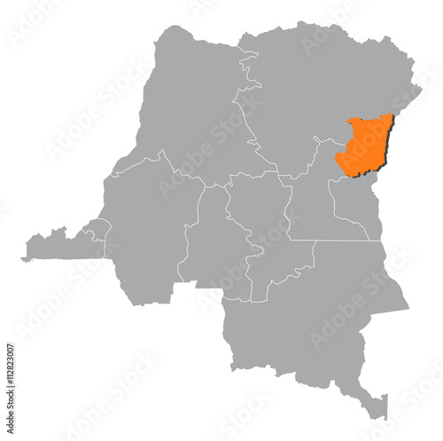 Map - Democratic Republic of the Congo  North Kivu