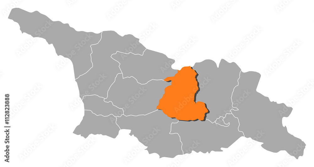 Map - Georgia, Shida Kartli