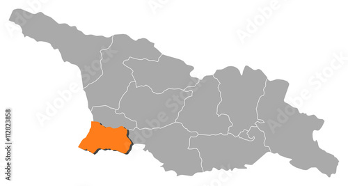 Map - Georgia, Adjara