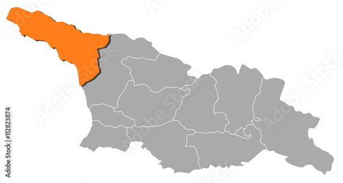 Map - Georgia, Abkhazia