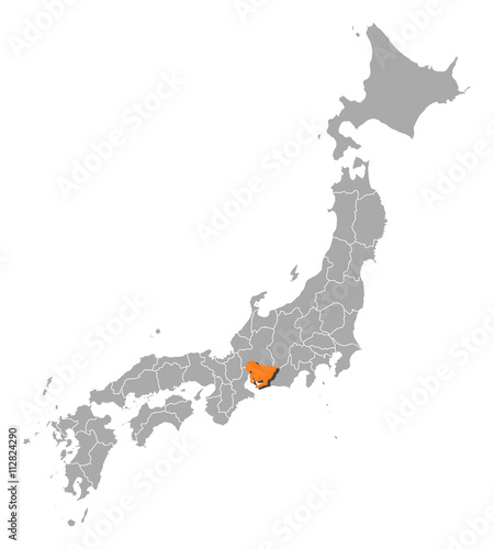 Map - Japan, Aichi