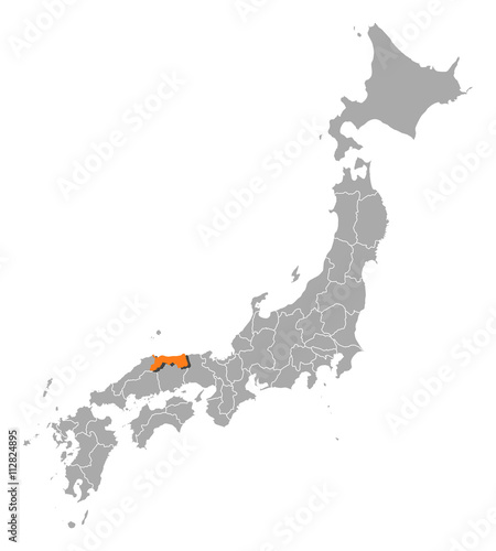 Map - Japan, Tottori
