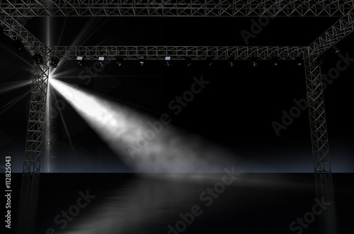 Принти на полотні Empty Stage Spotlit