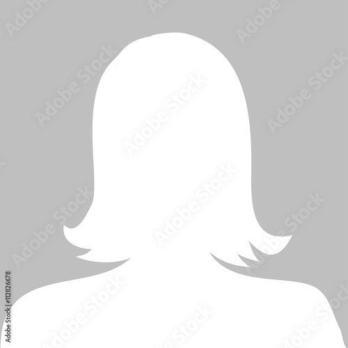 Profile picture illustration - woman, vector