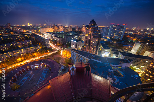 Night Kiev view