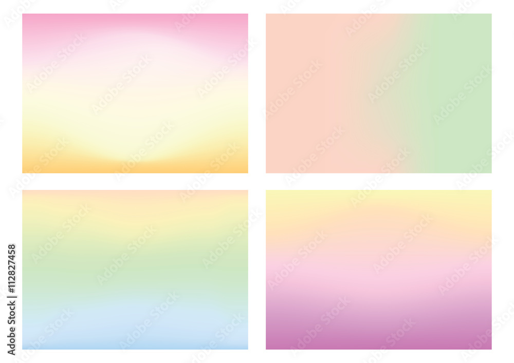 Blurred mesh gradient background pastel colors vector