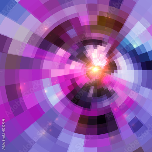Abstract vector purple circle technology background