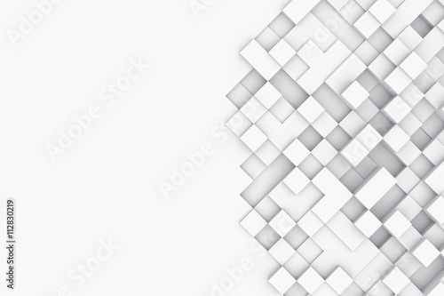 Background with abstract cubes. 3d illustration