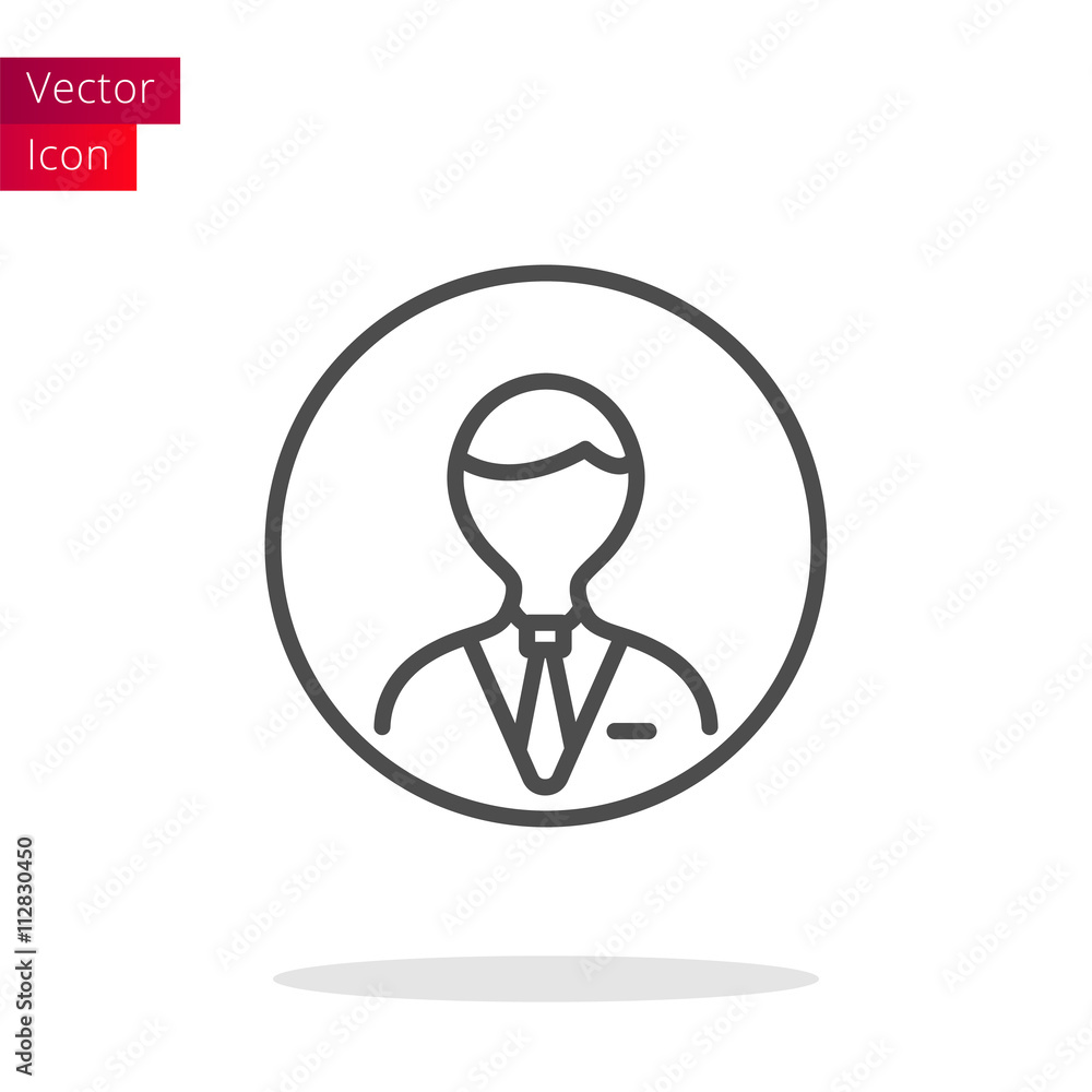 Man User Thin Line Icon Man User Thin Line Icon