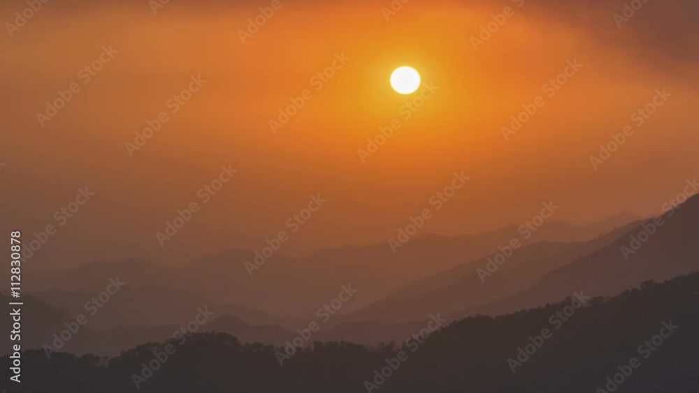 Sunset in Dharamsala, North India Sunset in Dharamsala, North India