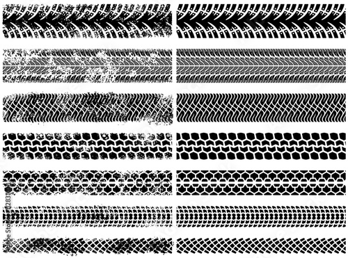 High Detail Grunge Tire Tracks set