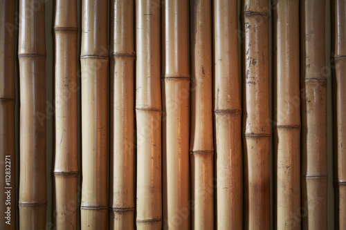 Fototapeta Naklejka Na Ścianę i Meble -  Wand aus Bambus