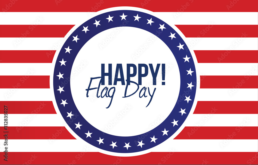 happy flag day us flag background Stock Illustration | Adobe Stock