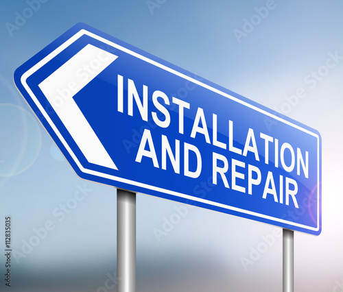 Installation and repair concept.