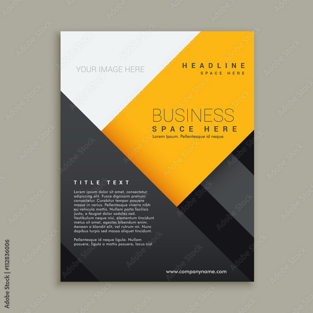 Fototapeta premium modern minimal business brochure