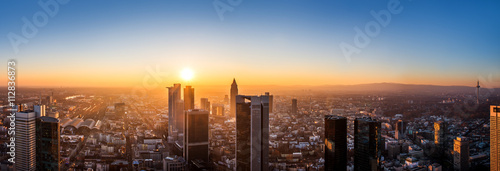 Frankfurt im Sonnenuntergang