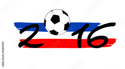 Fußball mit Französischer Flagge