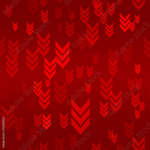 Down Red Arrow Seamless Pattern Background