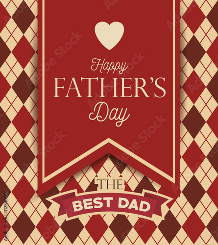 happy fathers day design 