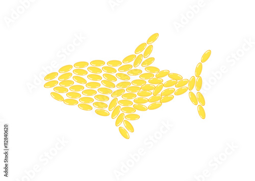 fish oil fish vector , omega 3 product