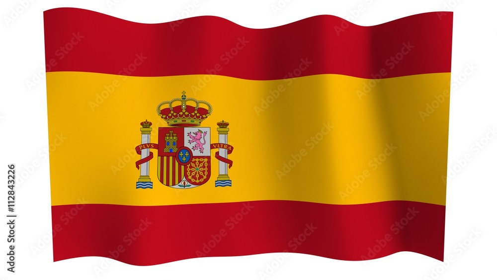 Spain flag. 3D illustration. 3D CG. High resolution. Spain flag. 3D illustration. 3D CG. High resolution.