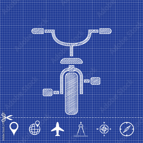 icon bicycle front