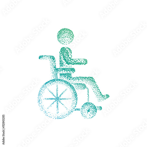 Disabled person in a wheelchair
