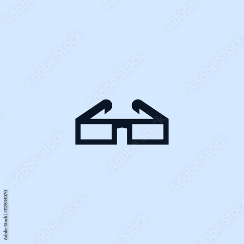 3D glasses icon