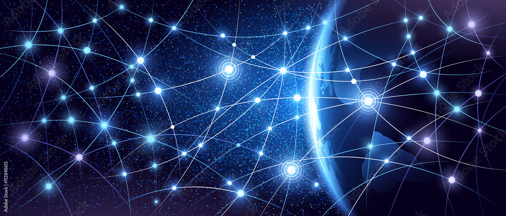 Global network background Global network background