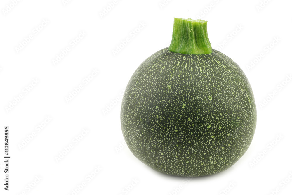 fresh round zucchini on a white background fresh round zucchini on a white background