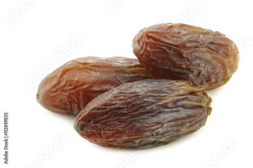 date fruit on a white background