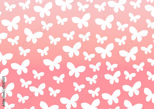pattern butterfly on pink background