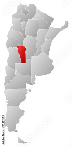 Map - Argentina, San Luis