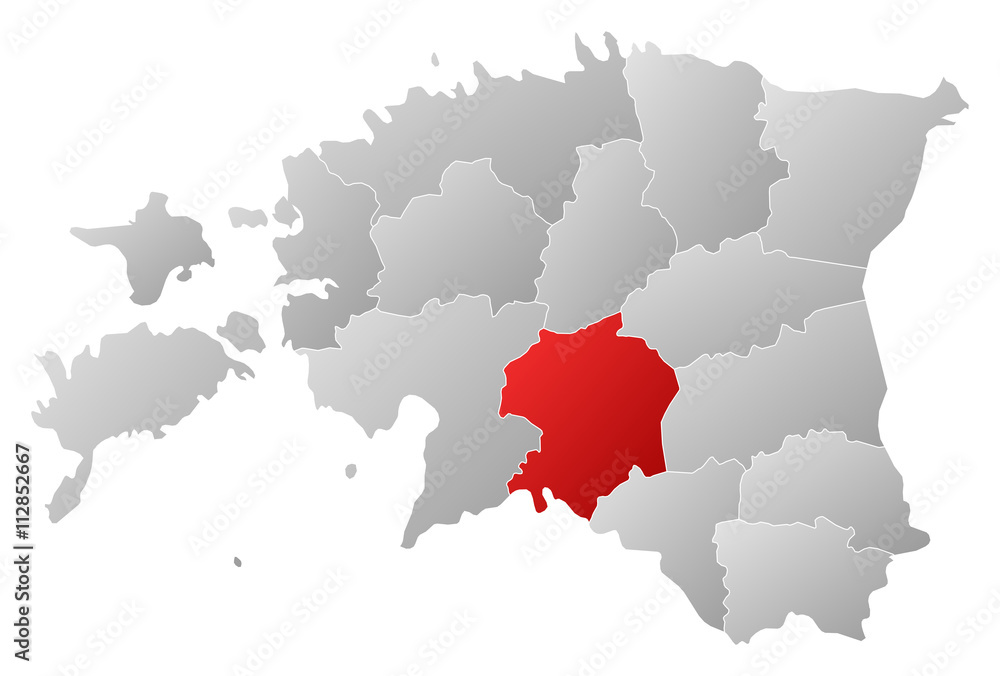 Map - Estonia, Viljandi