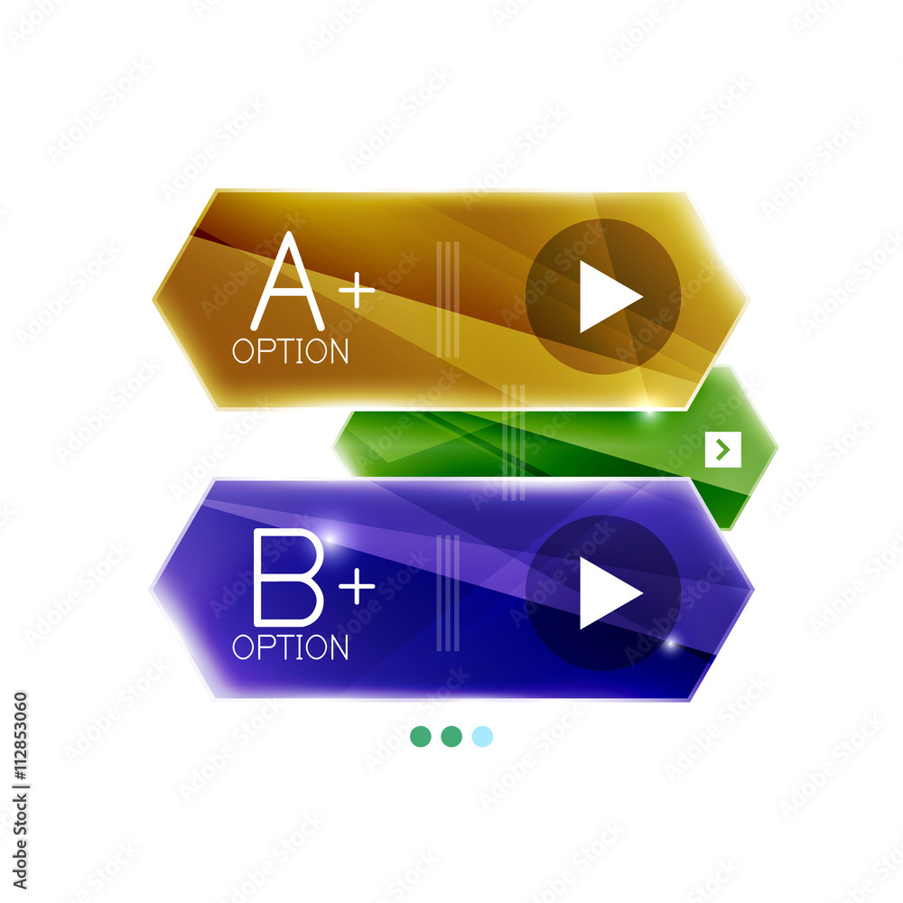 Colorful glossy stripes arrows. Business infographics Colorful glossy stripes arrows. Business infographics