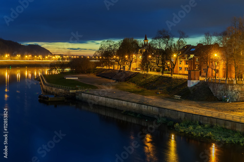 Kaunas, Lithuania: Old Town at night