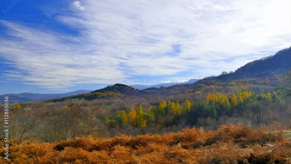 Time lapse. Autumn in Bulgaria Balkan mountains. Time lapse. Autumn in Bulgaria Balkan mountains.