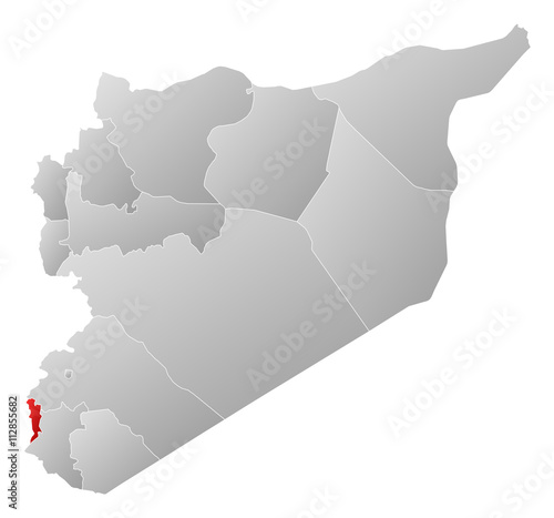 Map - Syria, Quneitra
