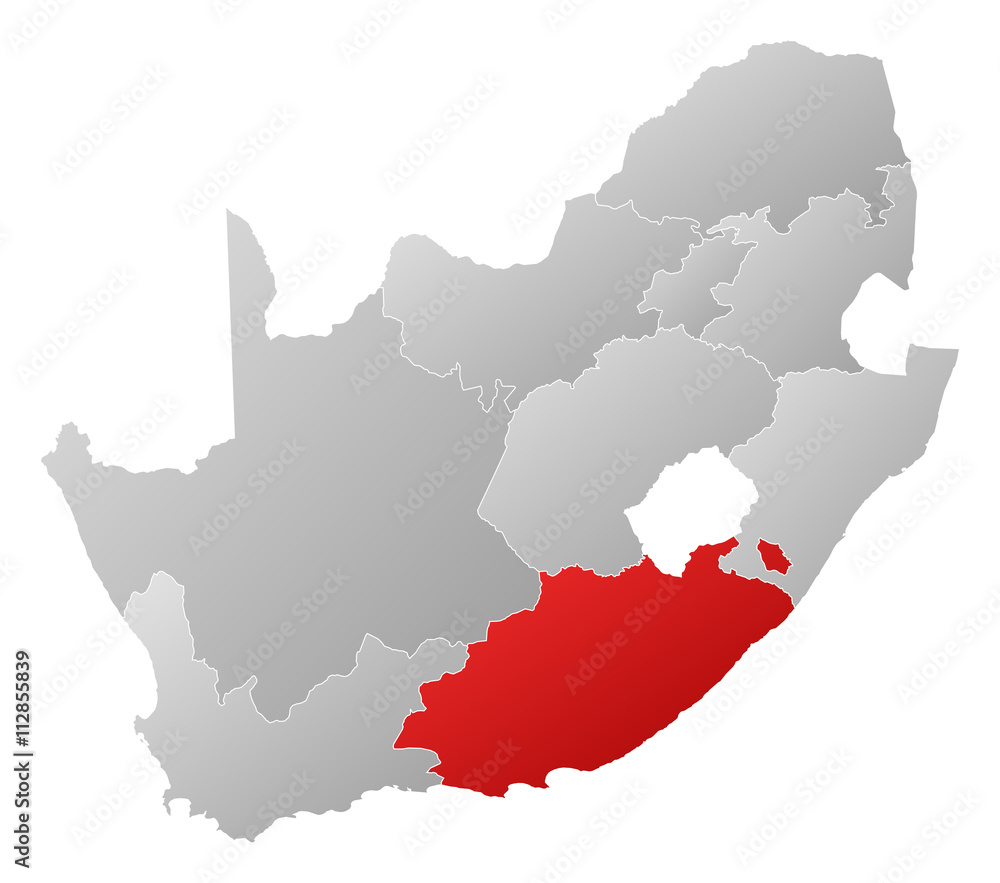 Map - South Africa, Eastern Cape