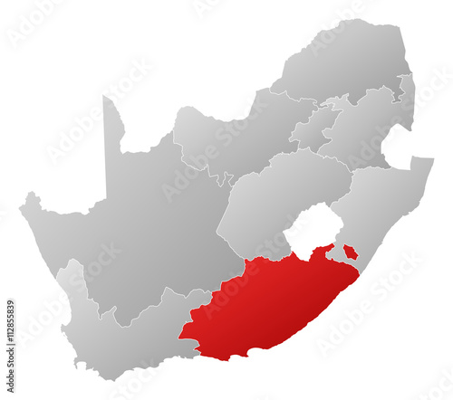 Map - South Africa, Eastern Cape