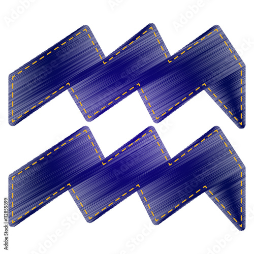 Aquarius sign illustration