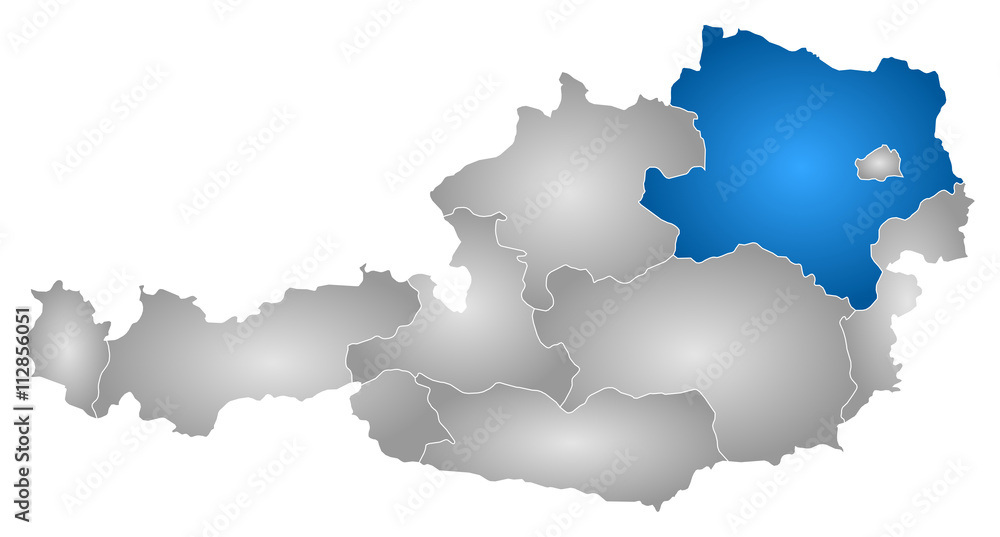 Map - Austria, Lower Austria