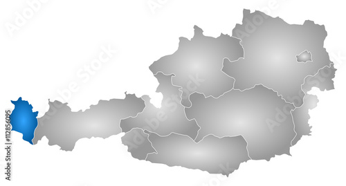 Map - Austria, Vorarlberg