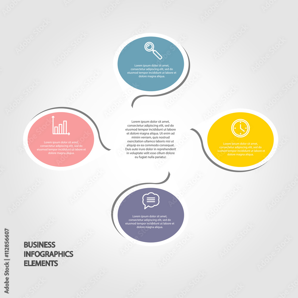 Business infographics elements for design. Vector infographic template Business infographics elements for design. Vector infographic template