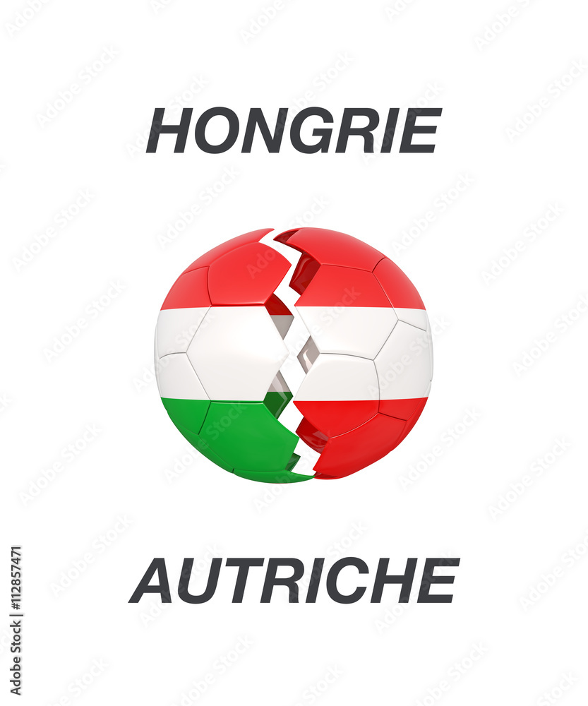 Hungary / Austria soccer game 3d illustration Hungary / Austria soccer game 3d illustration