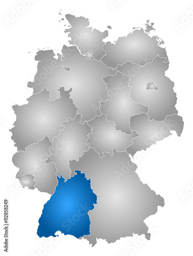 Map - Germany  Baden-W  rttemberg