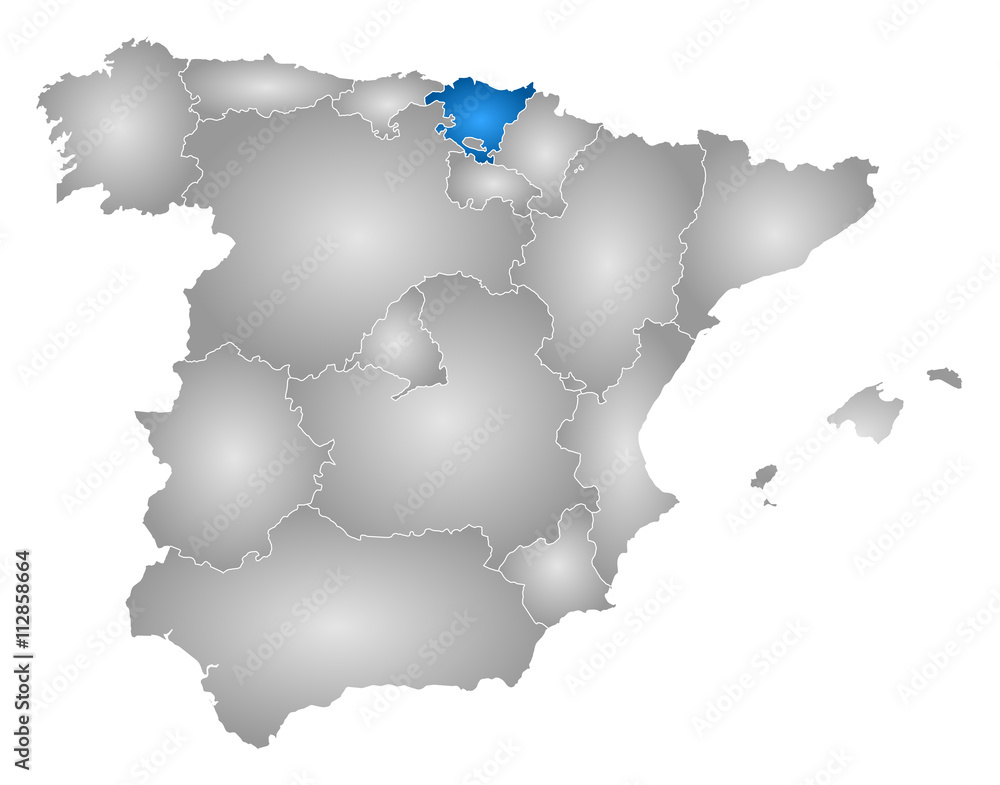 Map - Spain, Basque Country