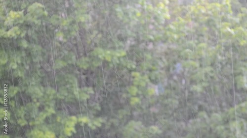 It's raining outside
