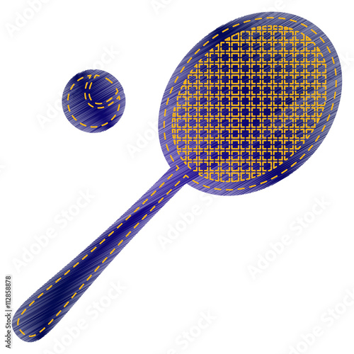 Tennis racquet sign